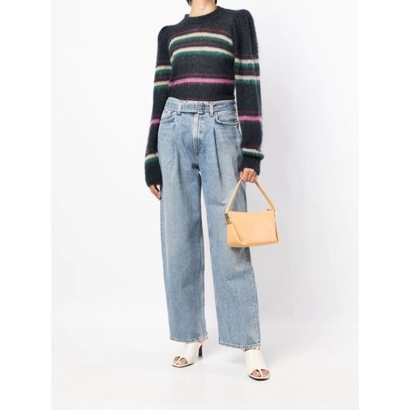 Agolde Belted Baggy Pleat Front Jeans in Outlander Size 29